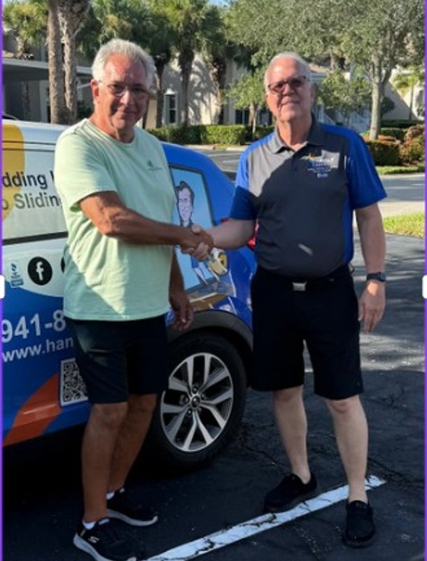 opening sliding glass door